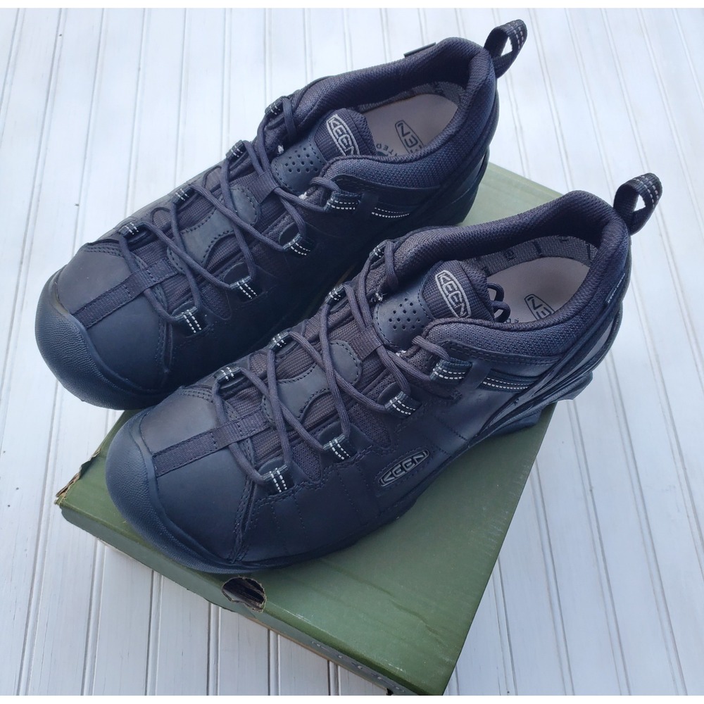 Keen Targhee II Wide WP Black Waterproof Hiking Shoes Mens 10 1029066